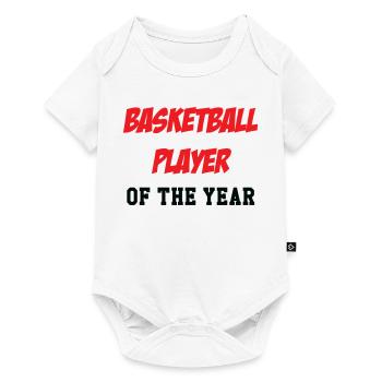 joueur de Basket de l'Année - Body à manches courtes Premium Bébé - blanc - Devant