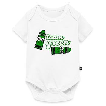 Équipe Souriante Crayon Green - Body à manches courtes Premium Bébé - blanc - Devant