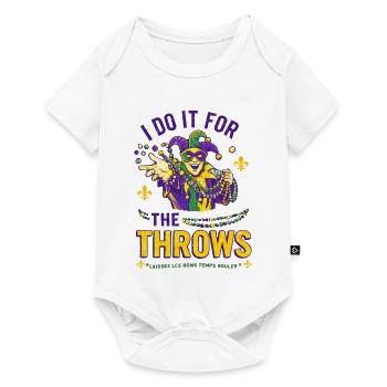 Mardi Gras Jester Beads - Baby Premium short-sleeve bodysuit - white - Front
