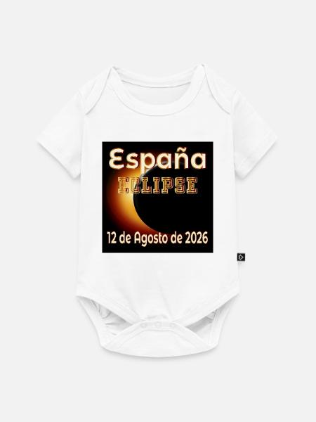 Finsternisbeobachtung Spanien - Baby Premium Kurzarmbody - Weiß