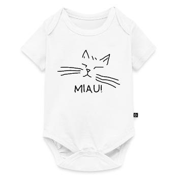 Cat Owner Cat Cat Face Meow - Baby Premium short-sleeve bodysuit - white - Front