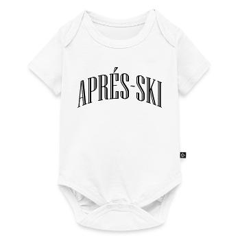 Lettrage après-ski - Body à manches courtes Premium Bébé - blanc - Devant
