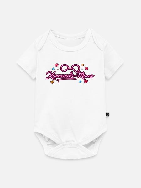 KarnevalsMaus Fastnacht Fasching Outfit Niedlich - Baby Premium Kurzarmbody - Weiß