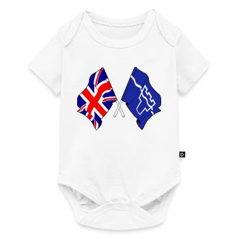 Tyne and Wear & Grande-Bretagne croisée - Body à manches courtes Premium Bébé - blanc - Devant