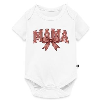 Mom Bow – Cute Mom Statement Design - Baby Premium short-sleeve bodysuit - white - Front
