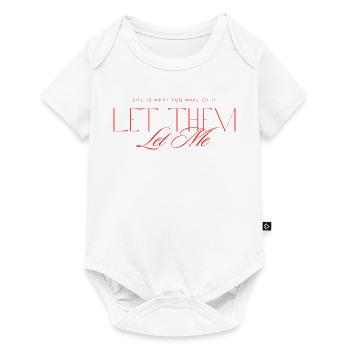 Let Them Mindset - Baby Premium Kurzarmbody - Weiß - Vorne