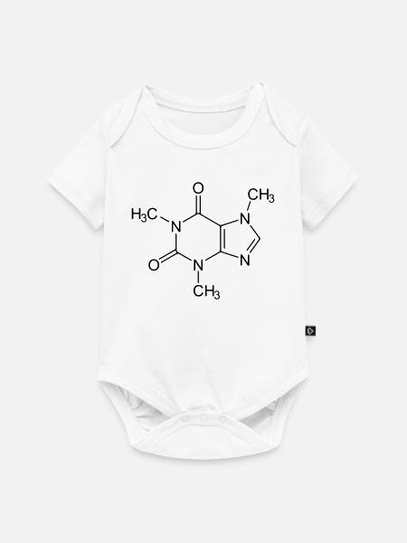 Caffeine - Baby Premium short-sleeve bodysuit - white
