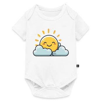 Soleil - Body à manches courtes Premium Bébé - blanc - Devant