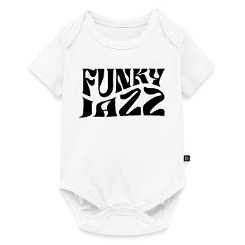 Funky Jazz music logo design - Baby Premium short-sleeve bodysuit - white - Front
