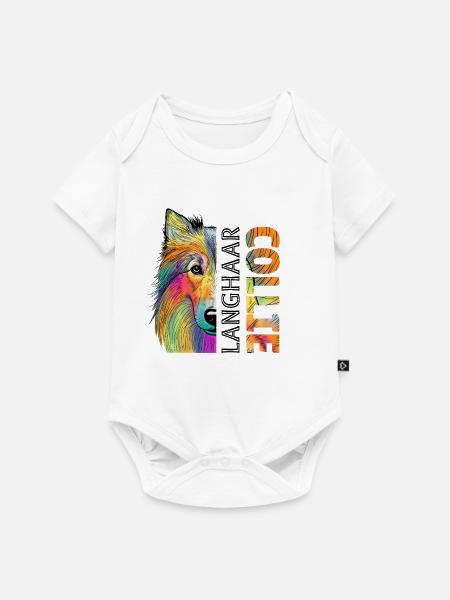 Collie - Baby Premium Kurzarmbody - Weiß