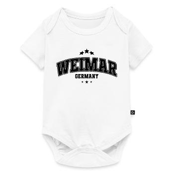 Weimar Varsity Lettering Souvenier - Baby Premium short-sleeve bodysuit - white - Front
