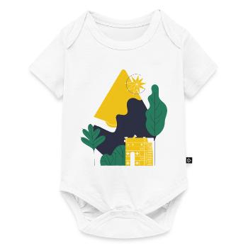 Abstract Desert Landscape - Baby Premium short-sleeve bodysuit - white - Front