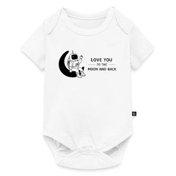 Love You To The Moon And Back Doodle - Baby Premium short-sleeve bodysuit - white - Front
