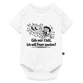 Fire Spitting Eating Chili - Baby Premium short-sleeve bodysuit - white - Front