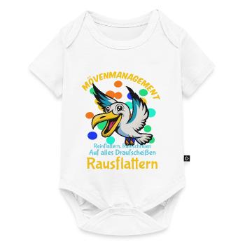 Mövenmanagement kompetenter Kollegen - Baby Premium Kurzarmbody - Weiß - Vorne