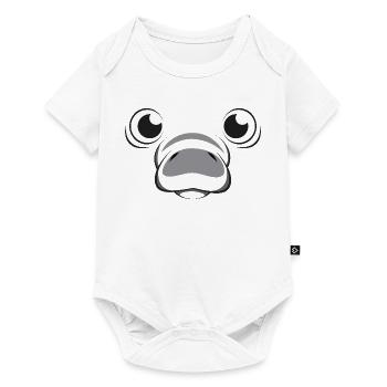 Manatee Face Kawaii Lazy Funny Face Kid Costume - Baby Premium short-sleeve bodysuit - white - Front