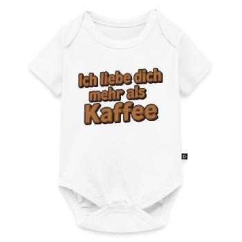 Je t’aime plus que le café – j’aime dire - Body à manches courtes Premium Bébé - blanc - Devant