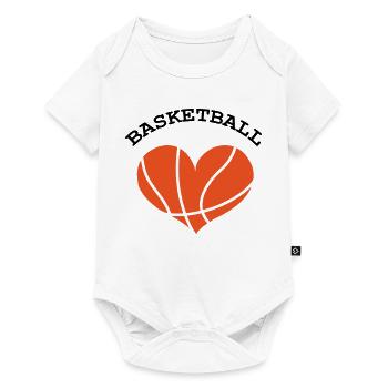 Basket Ball / Basketball / Basktet-Ball / Sport - Body à manches courtes Premium Bébé - blanc - Devant