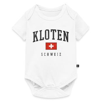 Kloten – Schweizer Identität aus dem Kanton Zürich - Baby Premium Kurzarmbody - Weiß - Vorne