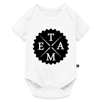 Team - Baby Premium Kurzarmbody - Weiß - Vorne