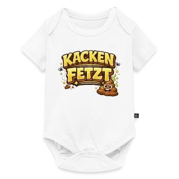 Kacken  - Baby Premium Kurzarmbody - Weiß - Vorne