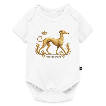 Free the Galgo - Embroidery Nr01 - Baby Premium short-sleeve bodysuit - white - Front