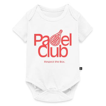 Club de padel – Respect la boîte - Body à manches courtes Premium Bébé - blanc - Devant