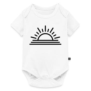 coucher de soleil - Body à manches courtes Premium Bébé - blanc - Devant