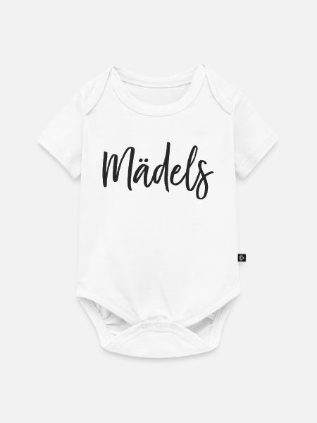 Mädels Handlettering Design - Baby Premium Kurzarmbody - Weiß