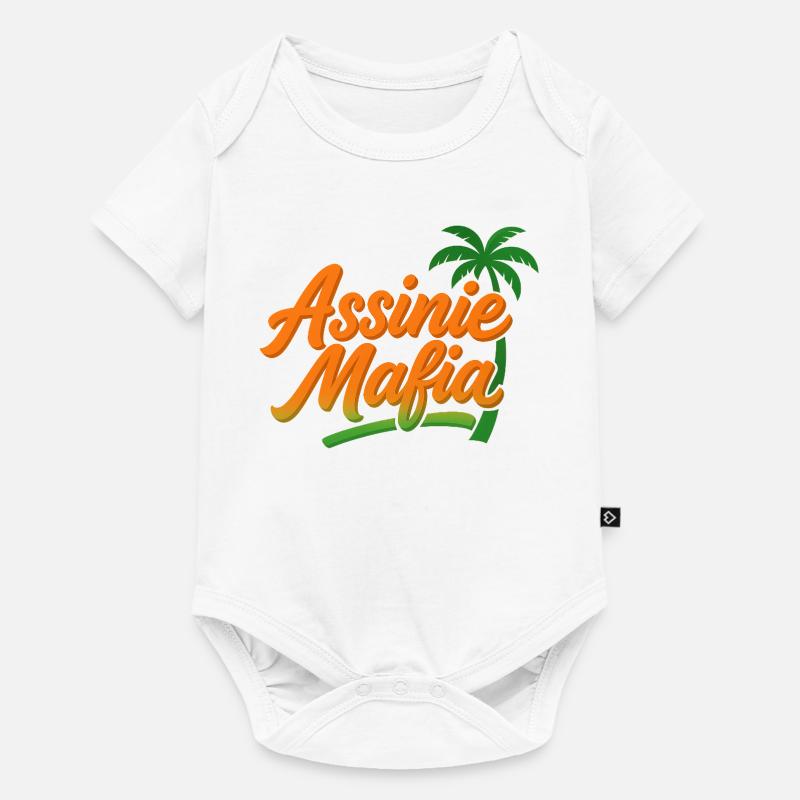assinie Mafia - Body à manches courtes Premium Bébé - blanc