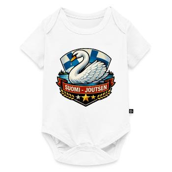 Suomi – Joutsen - Baby Premium short-sleeve bodysuit - white - Front