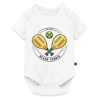 Ich kann kein Padel haben - Baby Premium Kurzarmbody - Weiß - Vorne