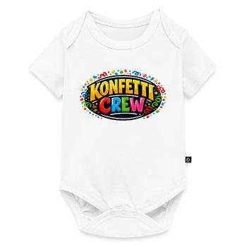Cadeau drôle de la fête foraine de l’équipe de confettis - Body à manches courtes Premium Bébé - blanc - Devant