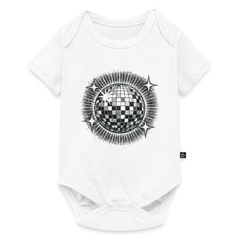 Disco Ball Party Retro années 70 Cadeau drôle - Body à manches courtes Premium Bébé - blanc - Devant