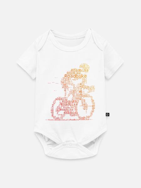 Tolles Rennrad Geschenk für Rennrad - Baby Premium Kurzarmbody - Weiß