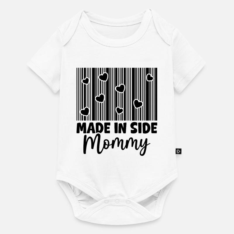 Cœurs de maman faits en face - Body à manches courtes Premium Bébé - blanc