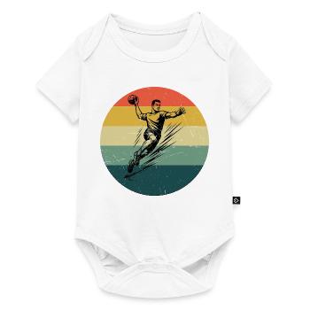 Handball style for every occasion for men - Baby Premium short-sleeve bodysuit - white - Front