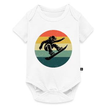 In a nutshell: snowboard for women - Baby Premium short-sleeve bodysuit - white - Front