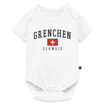 Grenchen Switzerland Vintage Emblem - Baby Premium short-sleeve bodysuit - white - Front