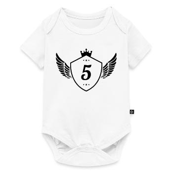 5 Blason - Body à manches courtes Premium Bébé - blanc - Devant
