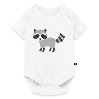 Style minimaliste curieux et mignon - Body à manches courtes Premium Bébé - blanc - Devant