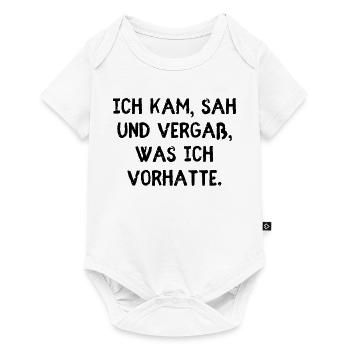 I came, saw and forgot what I was going to do. - Baby Premium short-sleeve bodysuit - white - Front