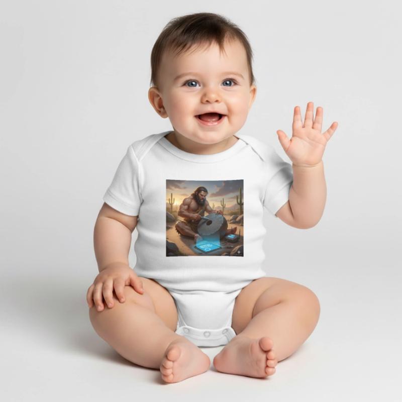 Caveman Tech Support – Das erste Tutorial Baby Premium Kurzarmbody