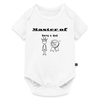 Master of Being a dad - Baby Premium short-sleeve bodysuit - white - Front