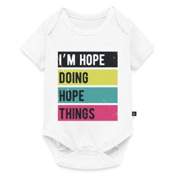 I’m Hope Doing Hope Things Retro Colors - Baby Premium short-sleeve bodysuit - white - Front