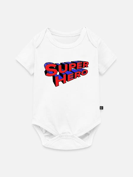 Superhelden-Aussage - Baby Premium Kurzarmbody - Weiß