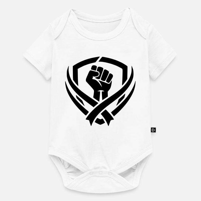logo combat  - Body à manches courtes Premium Bébé - blanc
