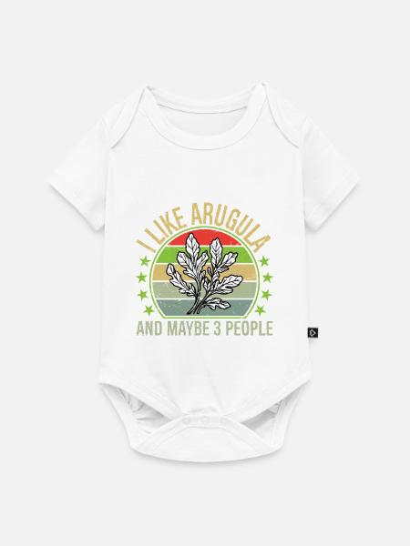 I Like Arugula And Maybe Three People Vintage - Baby Premium Kurzarmbody - Weiß