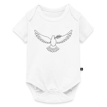 Paix de la colombe - Body à manches courtes Premium Bébé - blanc - Devant