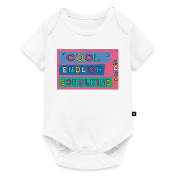 Endlich Schulkind  - Baby Premium Kurzarmbody - Weiß - Vorne